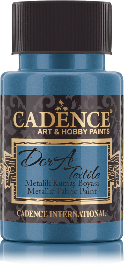 Cadence Dora Metallic Textielverf 50 Ml Petrol Hobbygroep